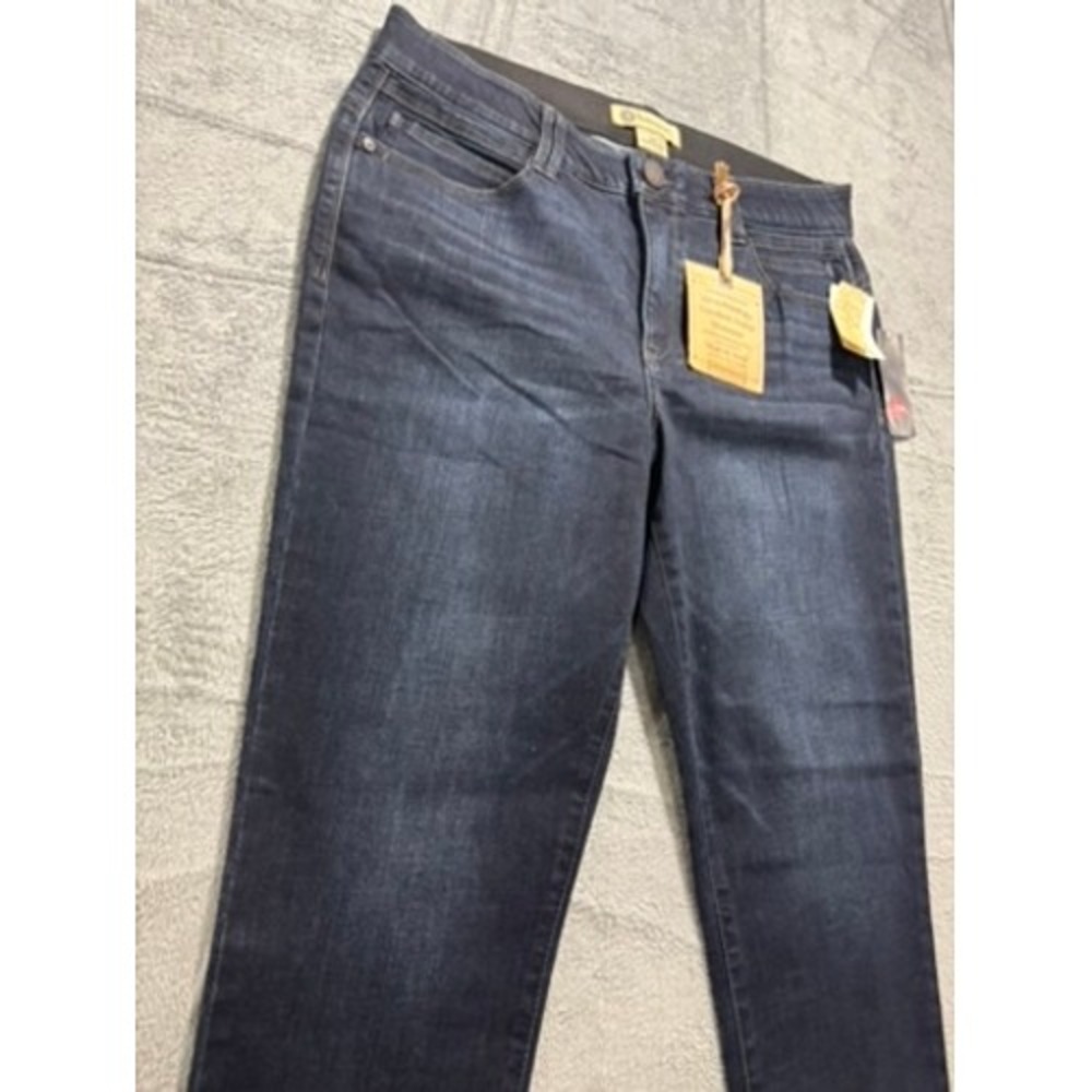 Democracy Ab Technology Freedom Ankle Skimmer Jeans Indigo Blue Womens 14 NEW - Picture 3 of 12